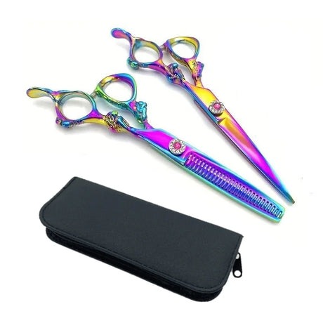 Colorful Hairdressing Scissors Set, Hair Cutting Scissors