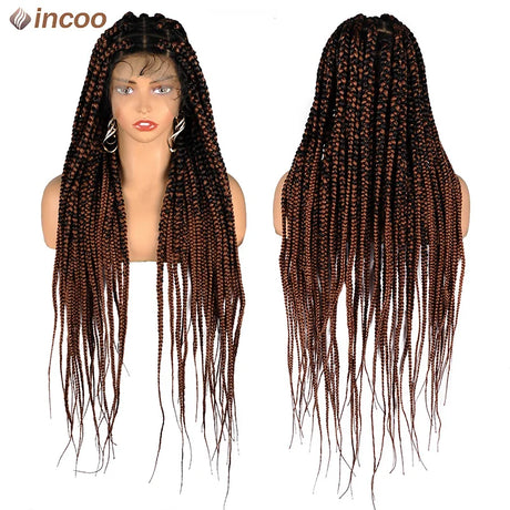 Jumbo Knotless Box Braids Wig For Black Women