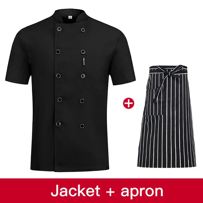 Colors High Quality Double Breasted Chef Uniform Restaurant