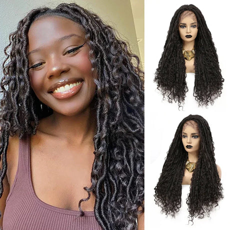 Tress Braided Wigs Lace Front Wig For Black