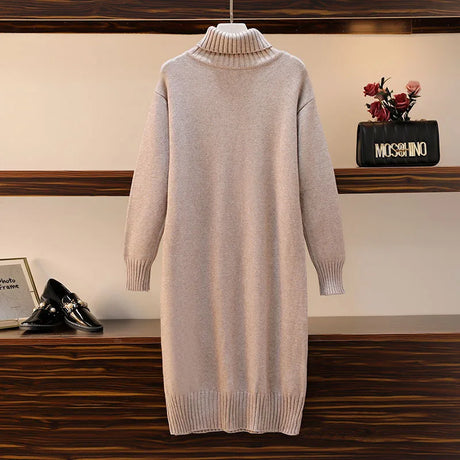 Knitted Dress Autumn And Winter Women' Loose Long