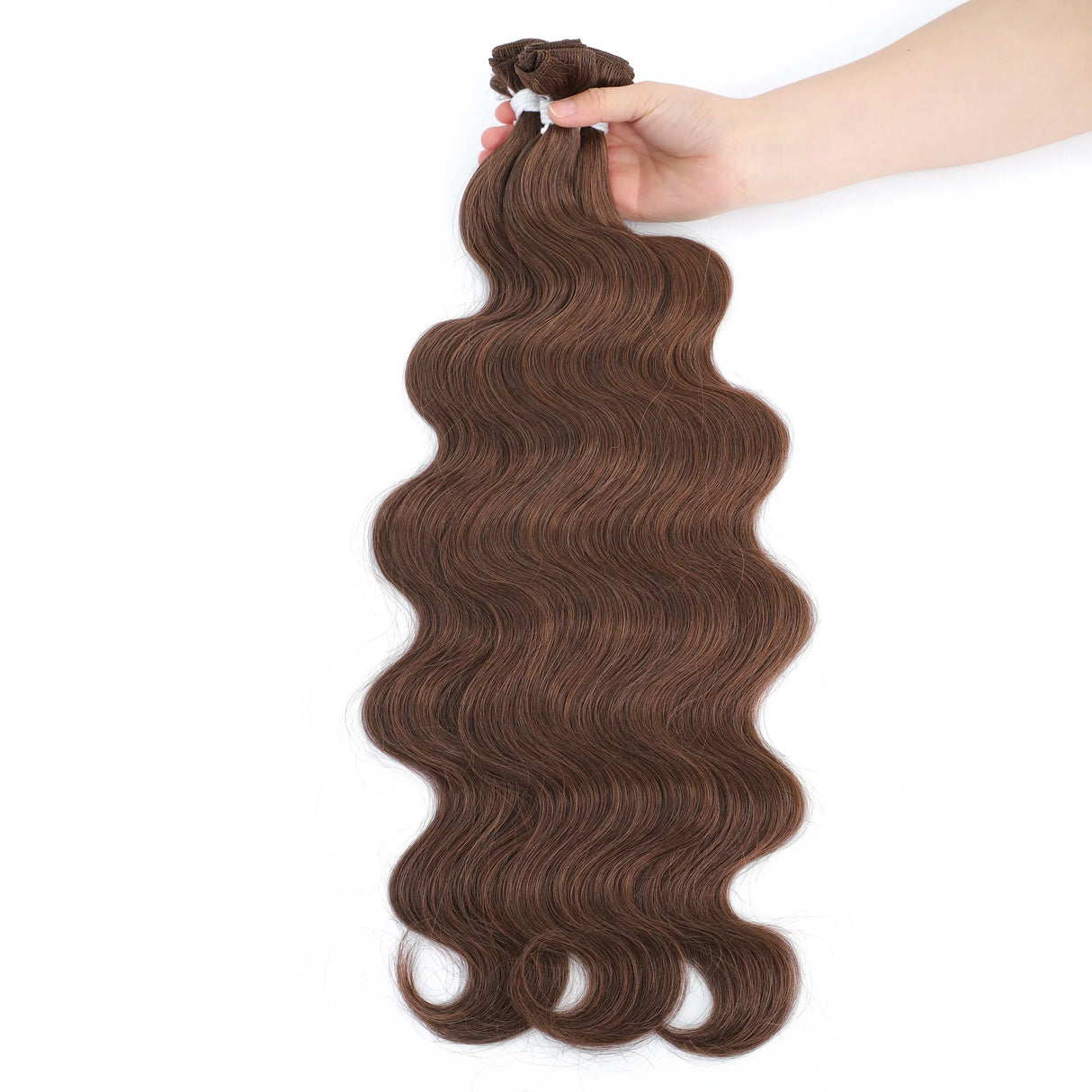 White Body Wave Hair Bundles Synthetic Natural Weave