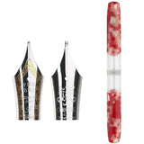 Penbbs Transparent Resin Fountain Pen Double-Nib Ink