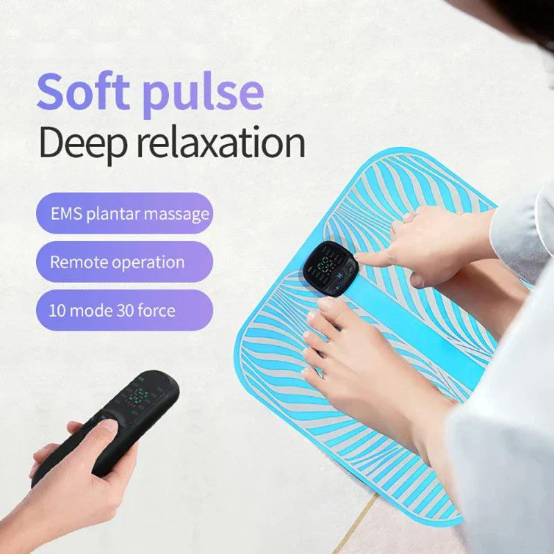 Pulse Massage Pad Rechargeable Portable Foot Massager Intelligent