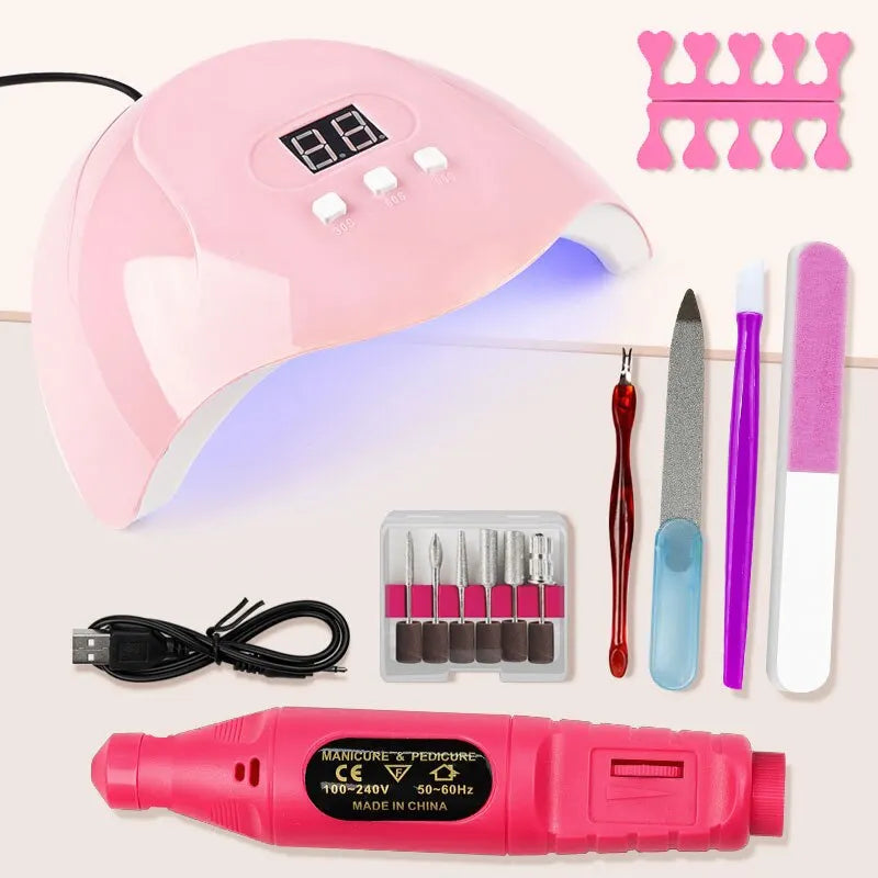 Uv Led Lamp Kit With Rpm Electric Nail