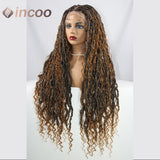 Butterfly Loc Dark Ginger Full Lace Front Braided