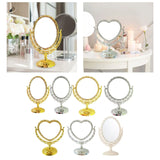 Tabletop Makeup Mirror Elegant Decorative Degree Rotation Desktop