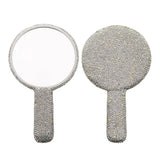 Luxury Diamond Hand Mirror Love Heart Mirror Female