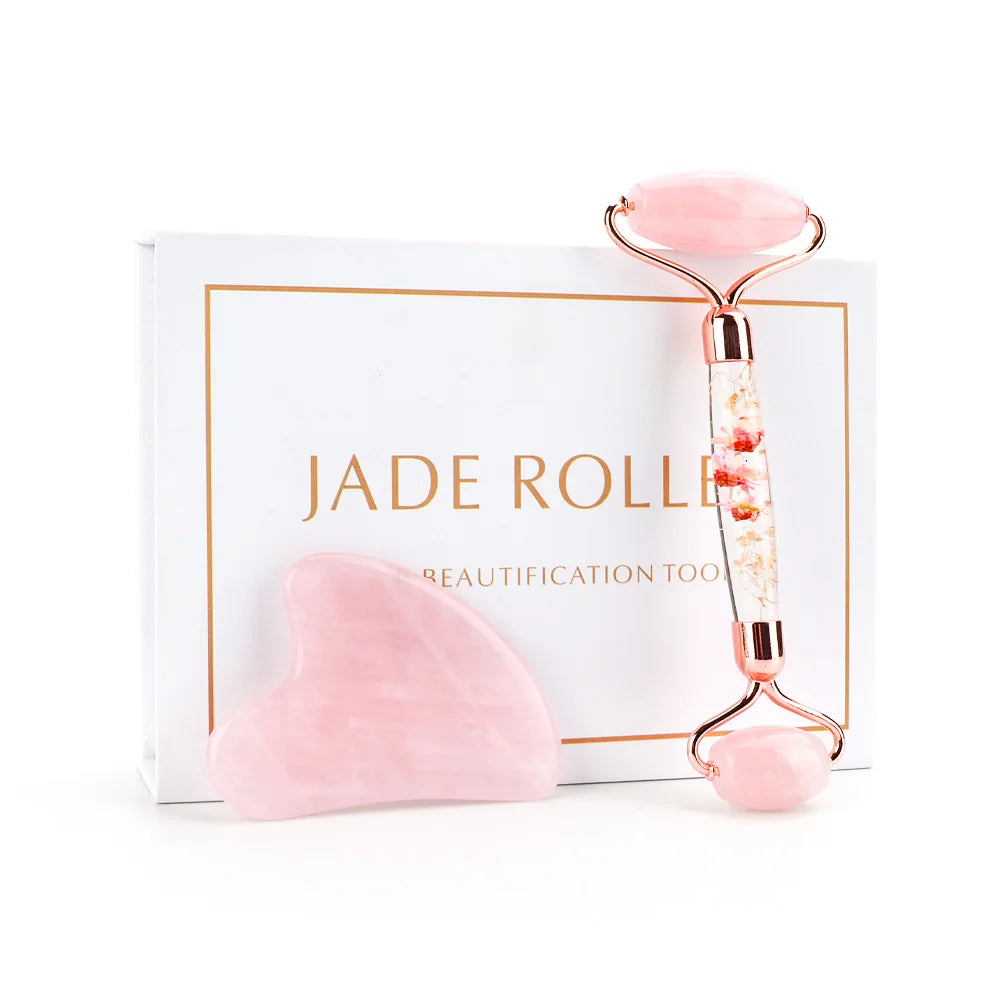 Natural Jade Roller Gua Sha Massager For