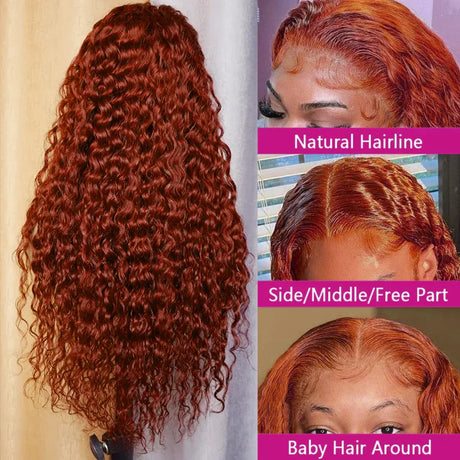 Curly Ginger Orange X Hd Lace Front