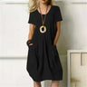 Oversized Cotton Linen Long Dress For Women Summer