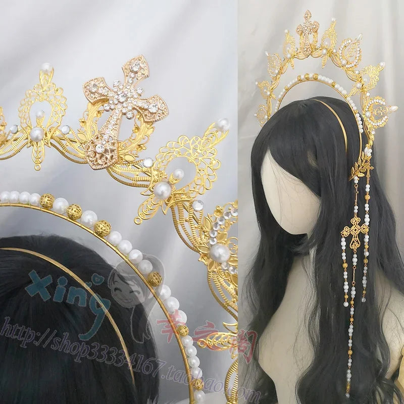 Diy Lolita Virgin Hair Hoop Sun Goddess Headdress