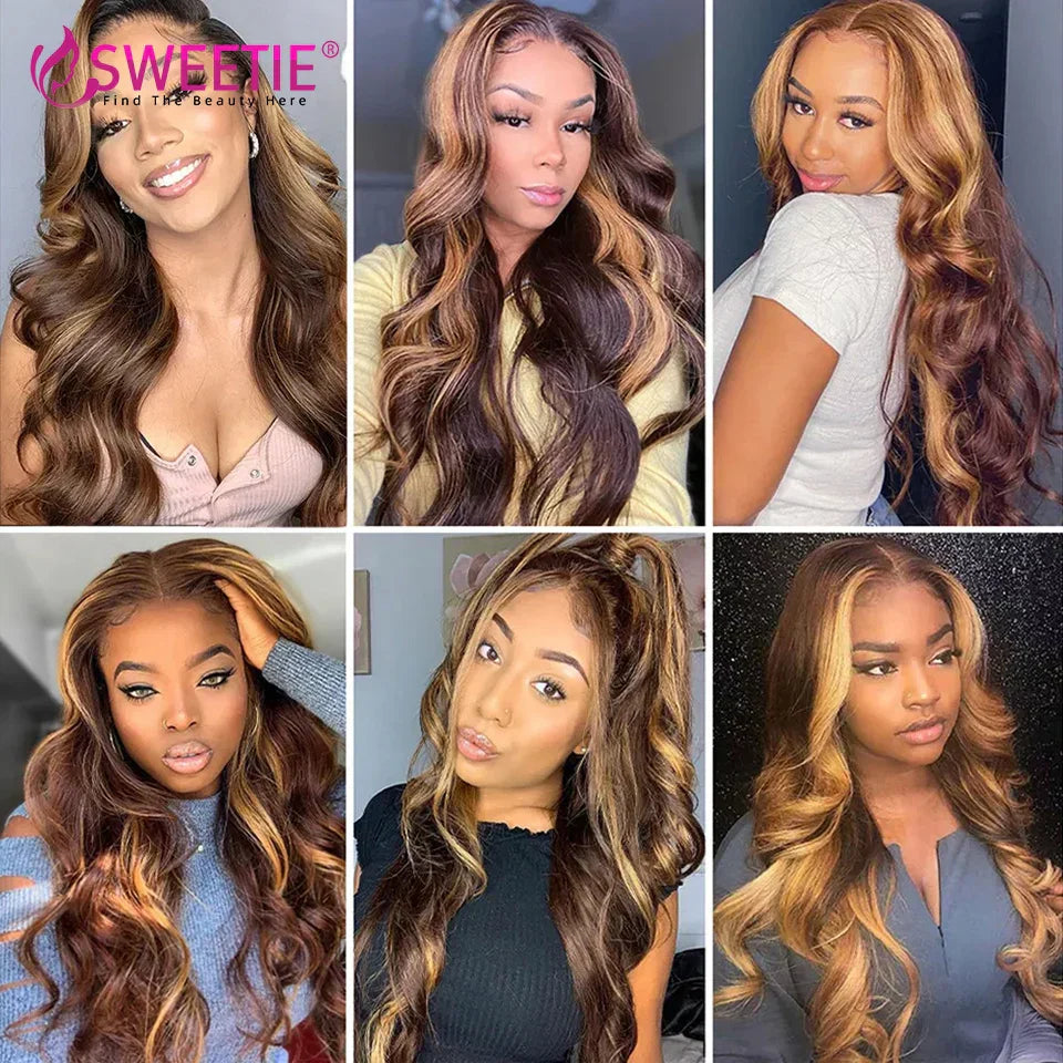 Highlight Body Wave Bundles Human Hair Bundles