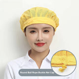 Black Adjustable Food Service Net Hat Kitchen Work