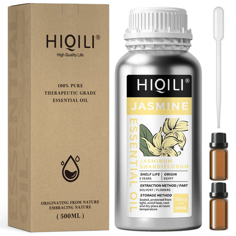 HIQILI 500ML Pure Lemon Essential Oil for Aromatherapy & Massage