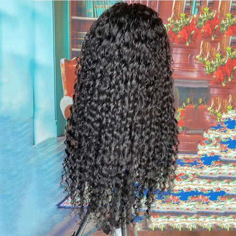 Density Black Glueless Soft Long Kinky Curly