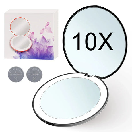 Mini Portable Folding Travel Pocket Makeup Mirror With