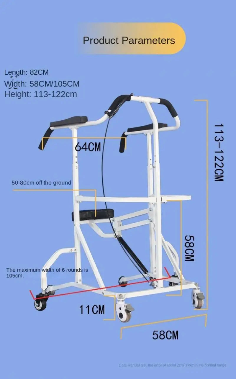 Elderly Trolley Walker With Wheels Mobility Aids Disabled