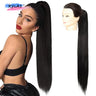 Long Curly Ponytail Synthetic Drawstring Ponytail Extensions Clip