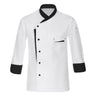 Men Chef Shirt Long Sleeve Cosplay Jacket Kitchen