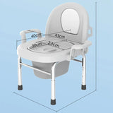 Foldable Elderly Toilet Seat Chair Height Adjustable Adult