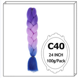 Synthetic Long Jumbo Ombre Braiding Hair For Women