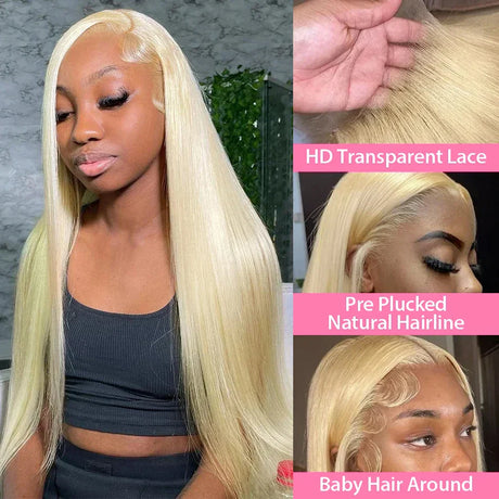 Hd Transparent Blonde Lace Frontal Wig