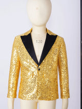 Shiny Sequins Blazer Kid Boy Stylish Jacket Coat