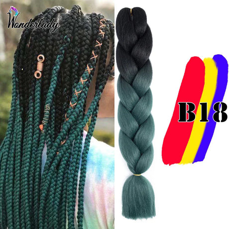 Wonderlady Color Long Colored Braiding Hair Jumbo Braids