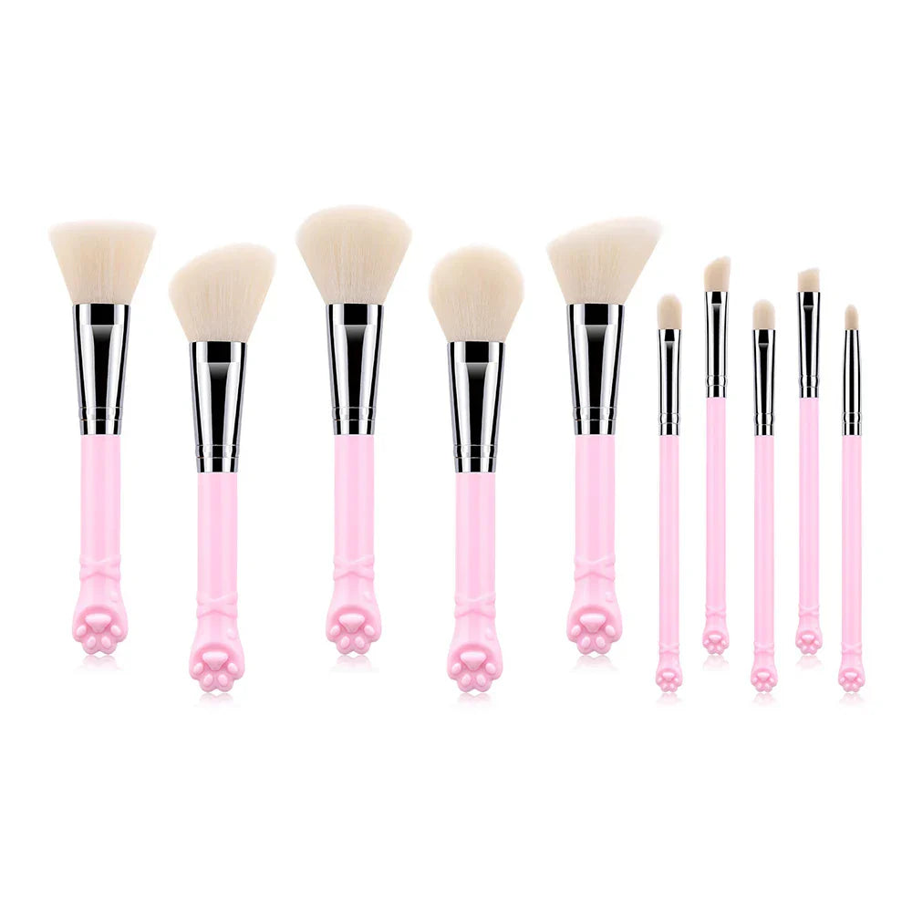 Cute Cat Claw Shape Makeup Brushes