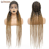 Cornrow Twisted Braided Wigs Ombre Blonde Passion Twists