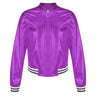 Kids Girls Shiny Baseball Jacket Bolero Disco Blazer