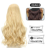 Hair Extensions No Clips Synthetic Fake Hair Ombre