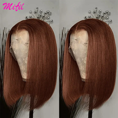 Hd Short Highlight Red Burgundy J Bob Wig