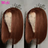 Hd Short Highlight Red Burgundy J Bob Wig