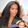 Kinky Straight X Hd Transparent Lace Front Human