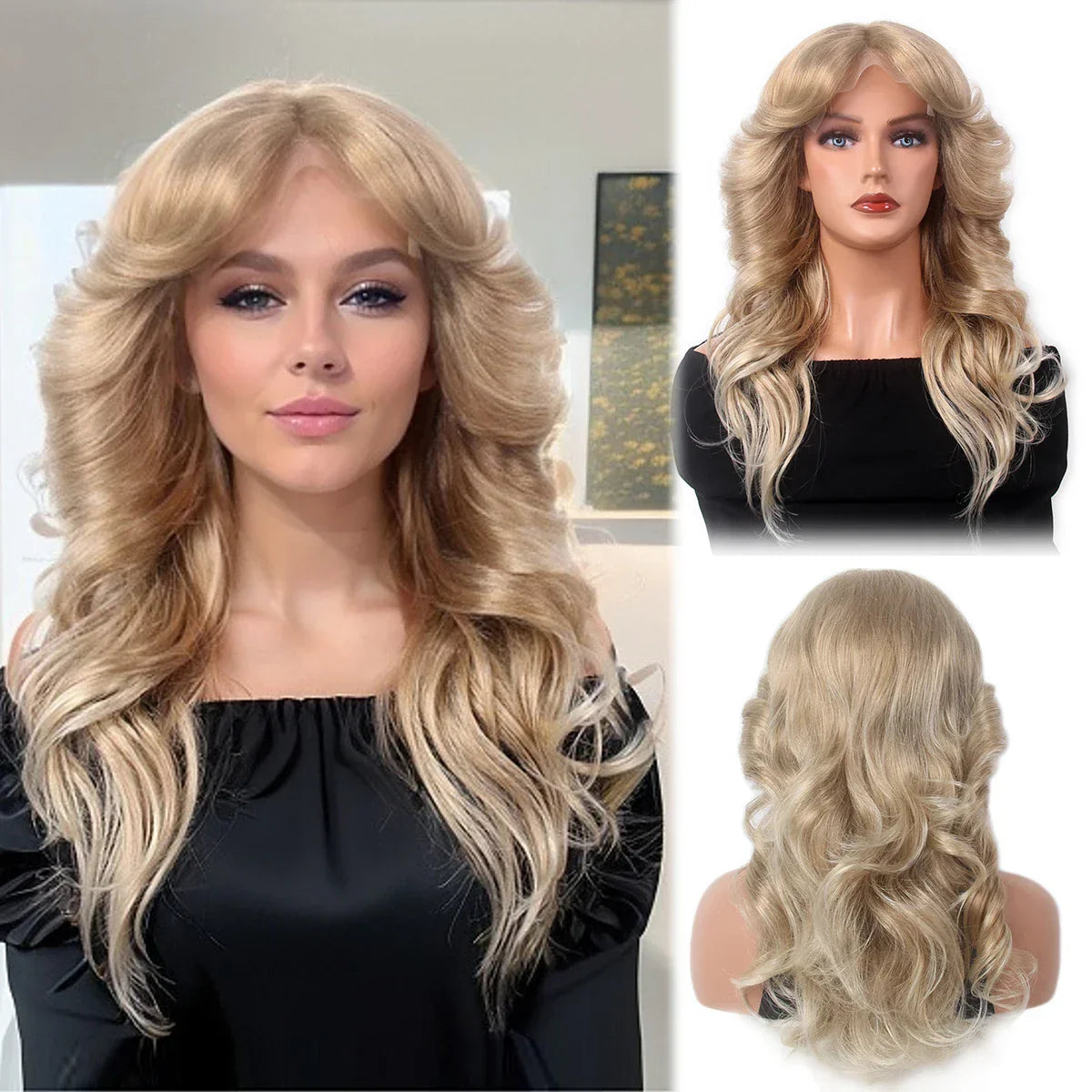 Ombre Blonde Lace Front Women Wigs Xx. T