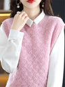 Korean Women' Knitted Wool Vest Winter New Loose