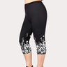 Summer New Casual Sports Yoga Capri Women Floral