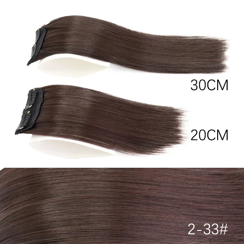 Azqueen Synthetic Cm/Cm Invisible Straight Pads Clip In