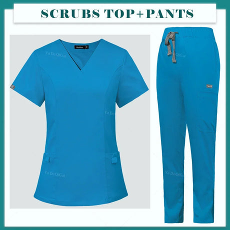 Nurse Uniform Set: Tops & Straight Pants