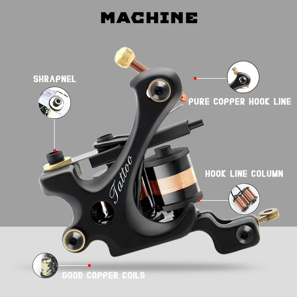 Complete Tattoo Kit Coil Tattoo Machine Tattoo