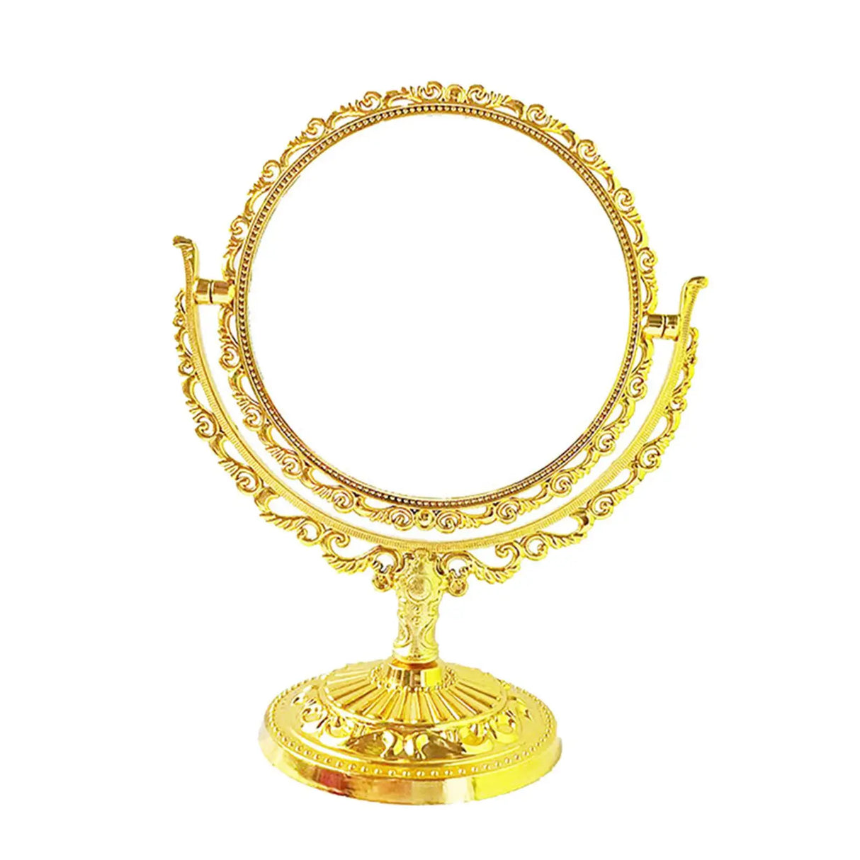 Tabletop Makeup Mirror Elegant Decorative Degree Rotation Desktop