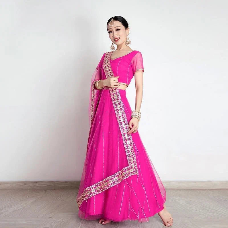 Traditional Indian Clothing Pakistani Sari Women' Elegant Dress