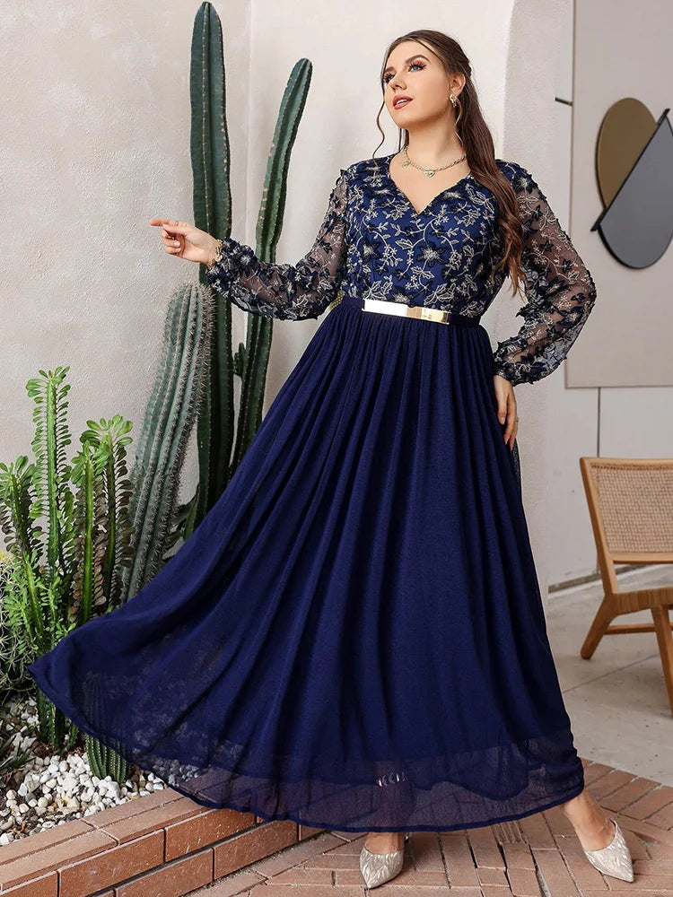 Women Maxi Dresses New Autumn Formal Luxury Chic