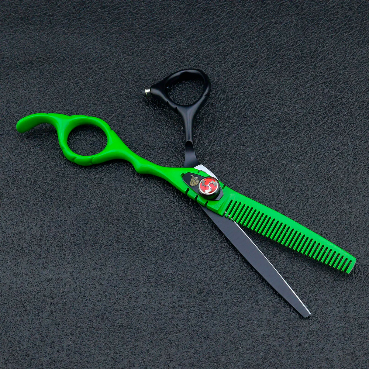 Black Green Hair Scissors Barber Hairdressing Tools