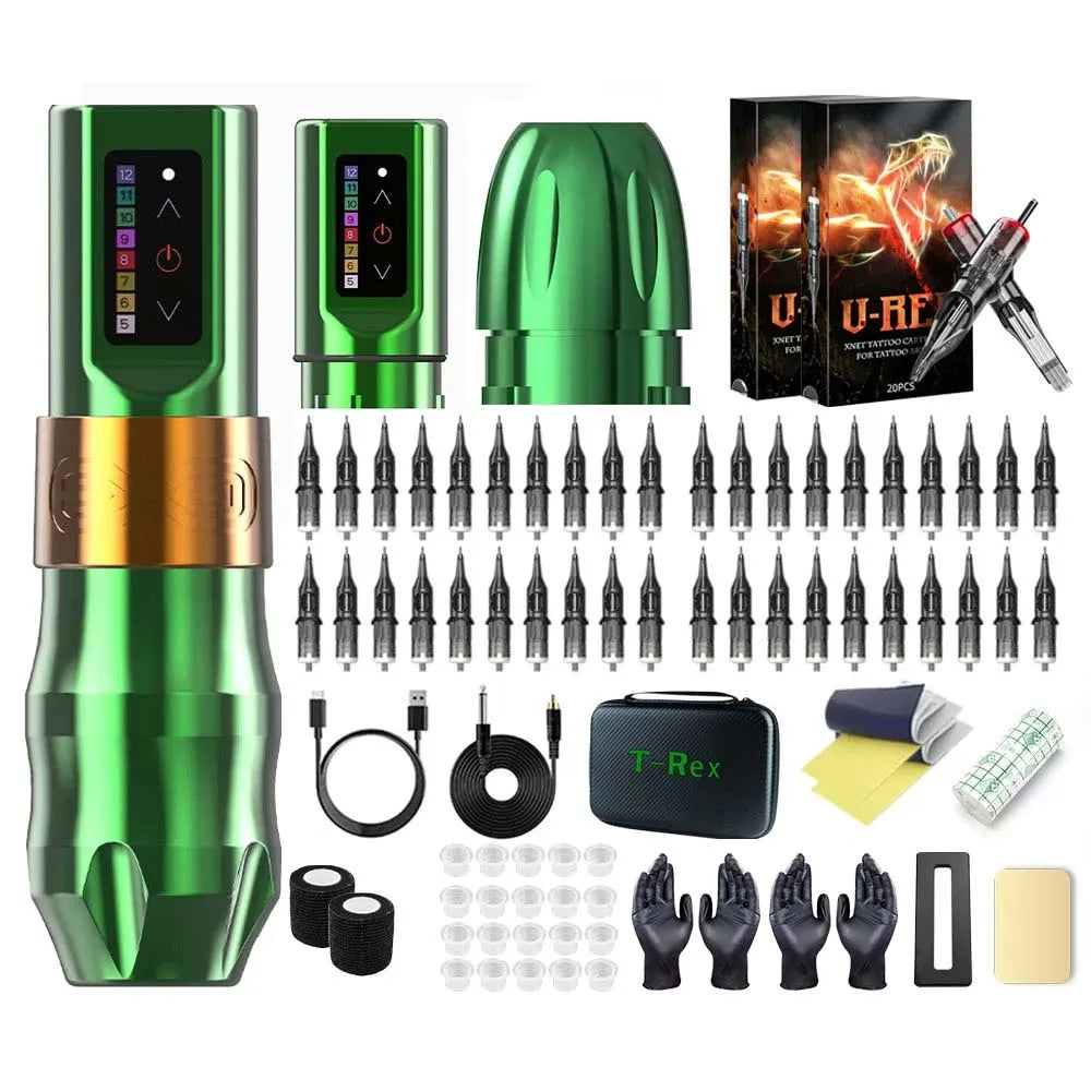 T-Rex Professional Wireless Tattoo Pen Machine Kit Powerful