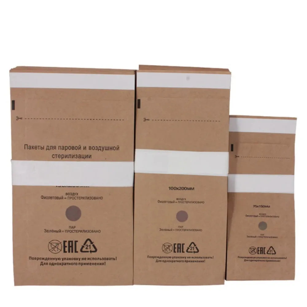 Kraft Paper Cleaning Bag High Temperature Disinfection