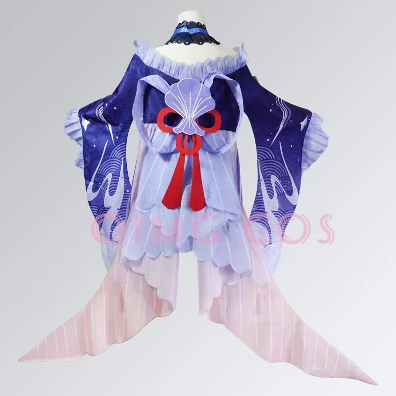 Sangonomiya Kokomi Cosplay Costume Genshin Impact Uniform Wig