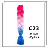 Synthetic Long Jumbo Ombre Braiding Hair For Women